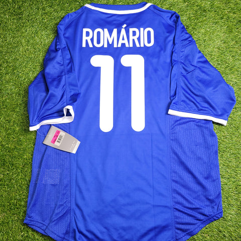 Romario Brazil 2000 Away Soccer Jersey Shirt BNWT L