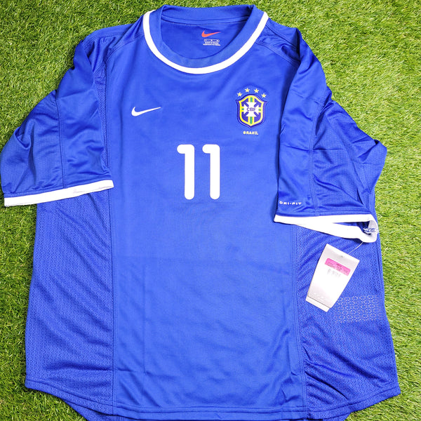 Romario Brazil 2000 Away Soccer Jersey Shirt BNWT L