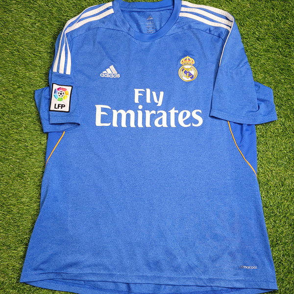 Cristiano Ronaldo Real Madrid 2013 2014 Away Adidas Soccer Jersey Shirt L SKU# Z29405