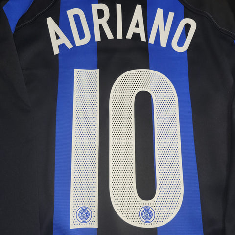 Adriano Inter Milan 2004 2005 2006 Third UEFA Soccer Jersey Shirt XL (Copy)