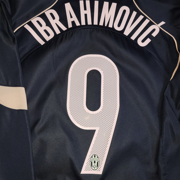 Ibrahimovic Juventus 2004 2005 Away Long Sleeve Soccer Jersey Shirt L