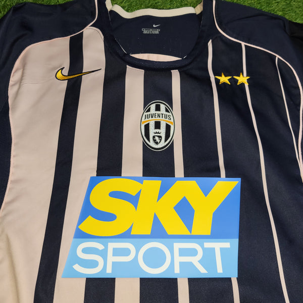 Ibrahimovic Juventus 2004 2005 Away Long Sleeve Soccer Jersey Shirt L