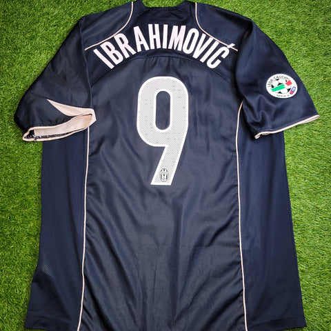 Ibrahimovic Juventus 2004 2005 Away Soccer Jersey Shirt L