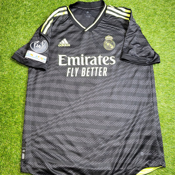 Modric Real Madrid 2022 2023 Third UEFA PLAYER ISSUE Soccer Jersey Shirt L SKU# HI1657