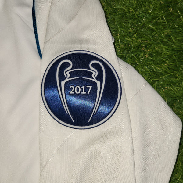 Cristiano Ronaldo Real Madrid 2017 2018 LAST GAME UEFA FINAL Long Sleeve Soccer Jersey Shirt BNWT XL SKU# B31106