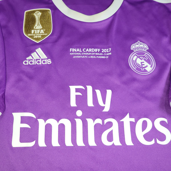 Cristiano Ronaldo Real Madrid 2016 2017 UEFA FINAL Away Soccer Jersey Shirt M SKU# AI5158