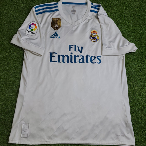 Cristiano Ronaldo Real Madrid 2017 2018 Soccer Home Jersey Shirt L SKU# B31109