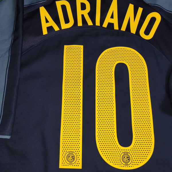 Adriano Inter Milan 2004 2005 2006 Third UEFA Soccer Jersey Shirt XL