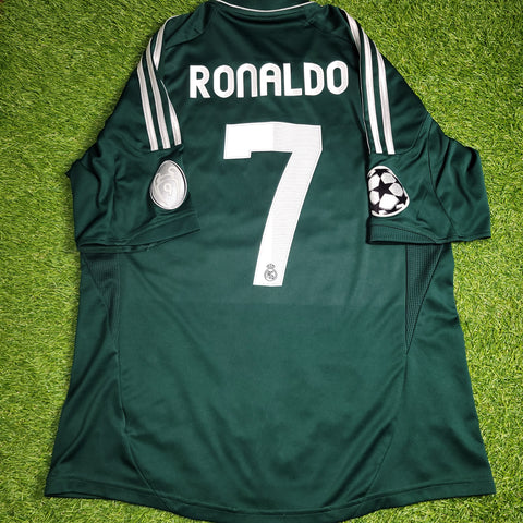 Cristiano Ronaldo Real Madrid  2012 2013 UEFA Soccer Third Jersey Shirt L SKU# X53540