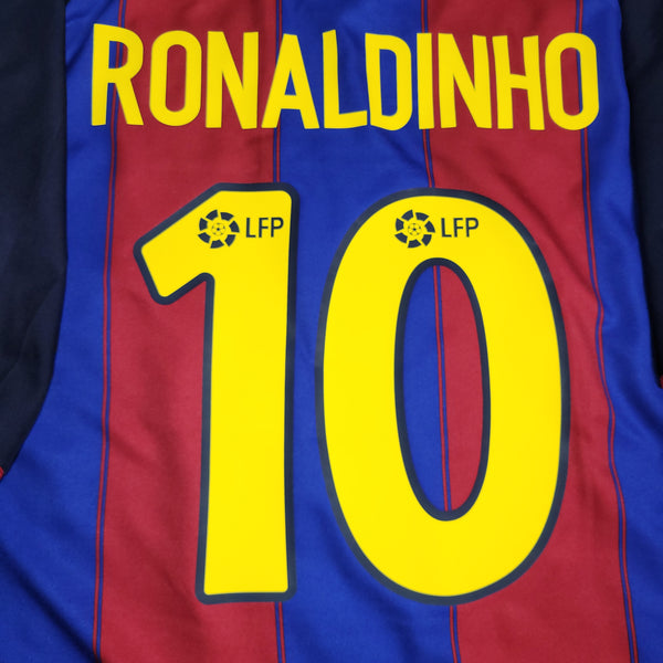 Ronaldinho Barcelona 2003 2004 DEBUT SEASON Home Soccer Jersey XL SKU# 112586