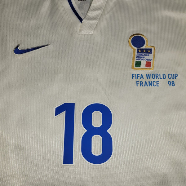 Baggio Italy Nike 1998 WORLD CUP Away Soccer Jersey Shirt XL Nike