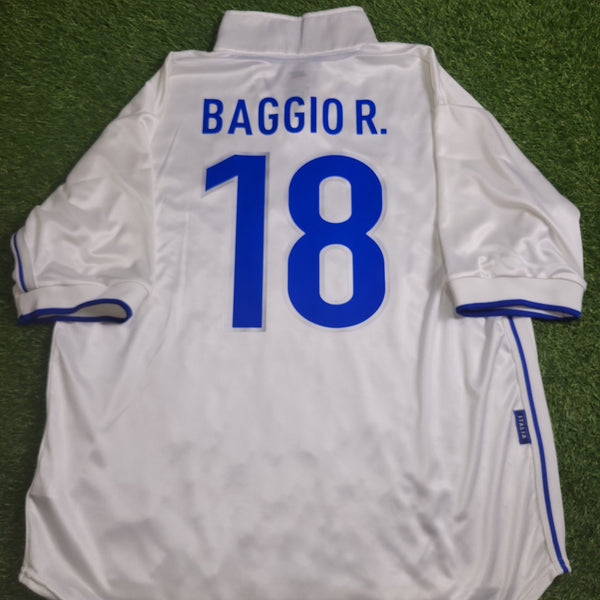 Baggio Italy Nike 1998 WORLD CUP Away Soccer Jersey Shirt XL Nike