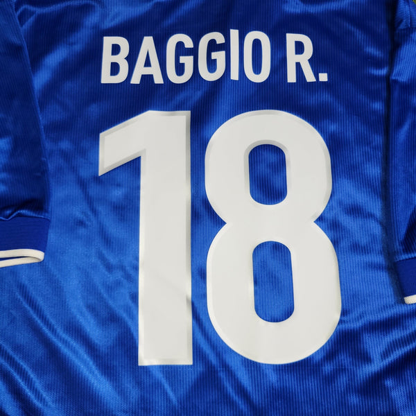 Baggio Italy Nike 1998 WORLD CUP Home Soccer Jersey Shirt L Nike