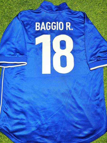 Baggio Italy Nike 1998 WORLD CUP Home Soccer Jersey Shirt XL Nike