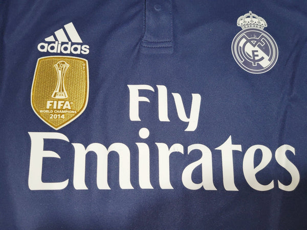 Bale Real Madrid 2015 2016 PLAYER ISSUE UEFA Third Soccer Jersey Shirt L SKU# S12677 Adidas