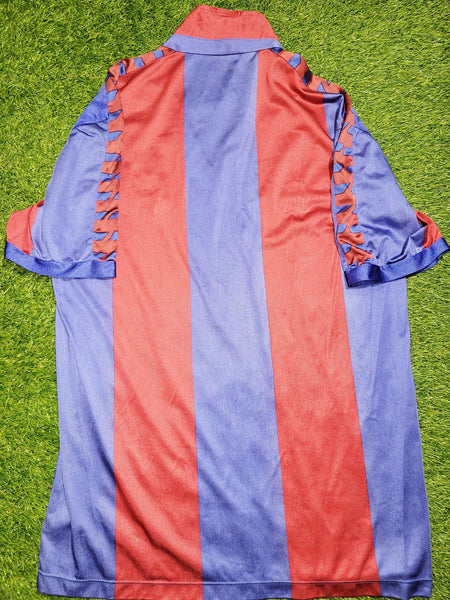 Barcelona Meyba 1984 - 1989 MARADONA ERA Soccer Jersey Shirt L Meyba