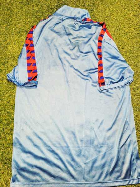 Barcelona Meyba 1985 - 1990 MARADONA ERA Away Soccer Jersey Shirt XL Meyba