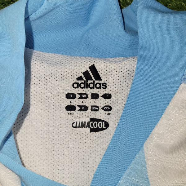 Batistuta Argentina 2002 WORLD CUP PLAYER ISSUE Home Soccer Jersey Shirt BNWT L SKU# 166723 AVG001 Adidas