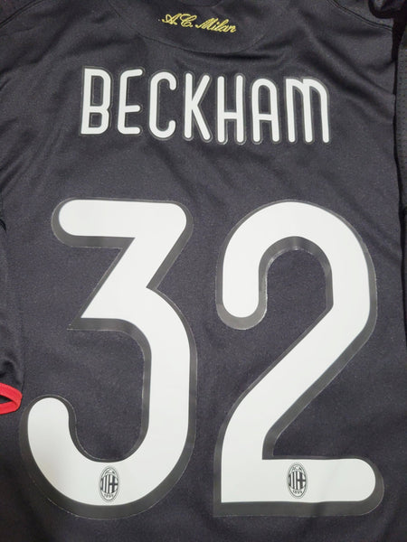 Beckham AC Milan 2009 2010 Third Soccer Jersey Shirt XL SKU# E84188 Adidas