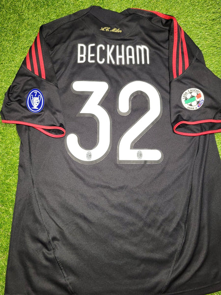 Beckham AC Milan 2009 2010 Third Soccer Jersey Shirt XL SKU# E84188 Adidas