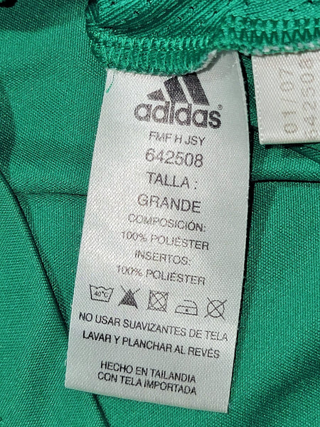 Blanco Mexico 2007 GOLD CUP Soccer Jersey Shirt L SKU# 642508 Adidas