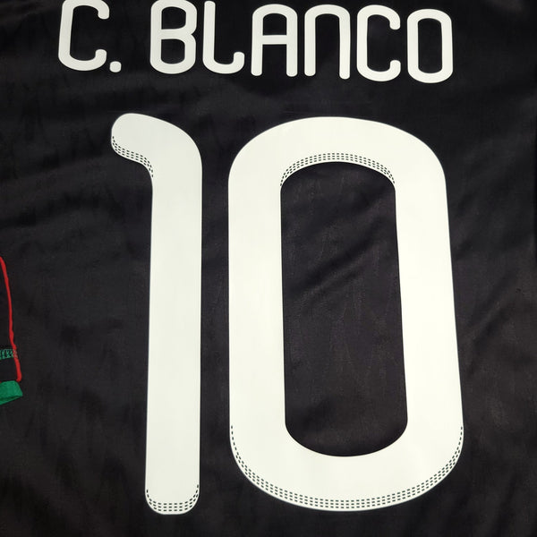 Blanco Mexico 2010 WORLD CUP Away Black Soccer Jersey Shirt XL SKU# P41397 Adidas