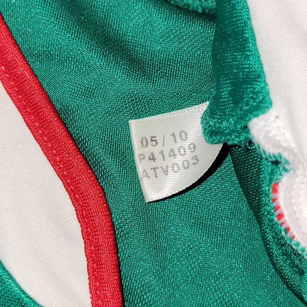 Blanco Mexico 2010 WORLD CUP Home Long Sleeve Soccer Jersey Shirt M SKU# P41409 Adidas