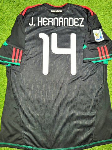 Chicharito Mexico 2010 WORLD CUP Away Black Soccer Jersey Shirt XL SKU# P41397 Adidas