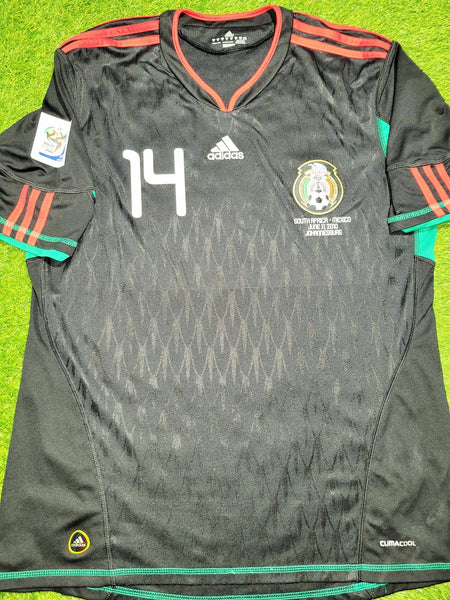 Chicharito Mexico 2010 WORLD CUP Away Black Soccer Jersey Shirt XL SKU# P41397 Adidas