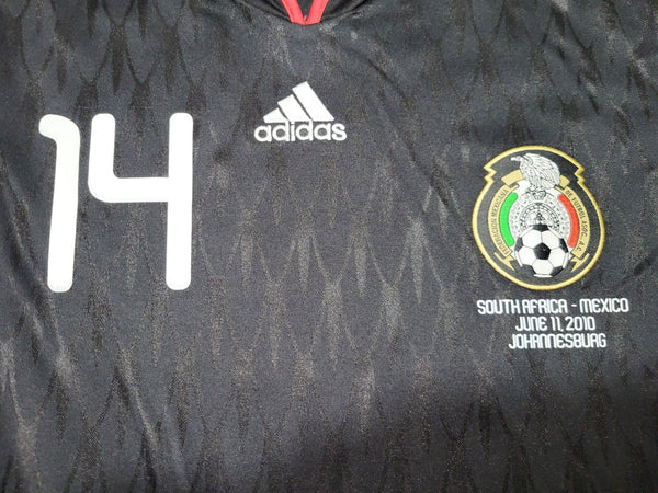 Chicharito Mexico 2010 WORLD CUP Away Black Soccer Jersey Shirt XL SKU# P41397 Adidas