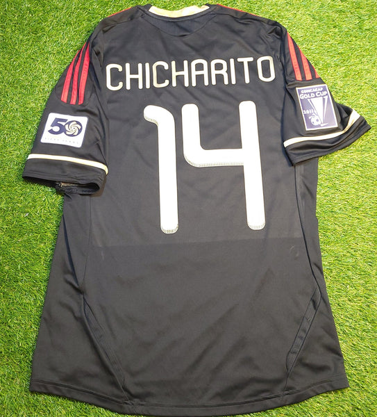 Chicharito Mexico 2011 GOLD CUP FINAL Soccer Away Jersey Shirt M SKU# V31526 Adidas