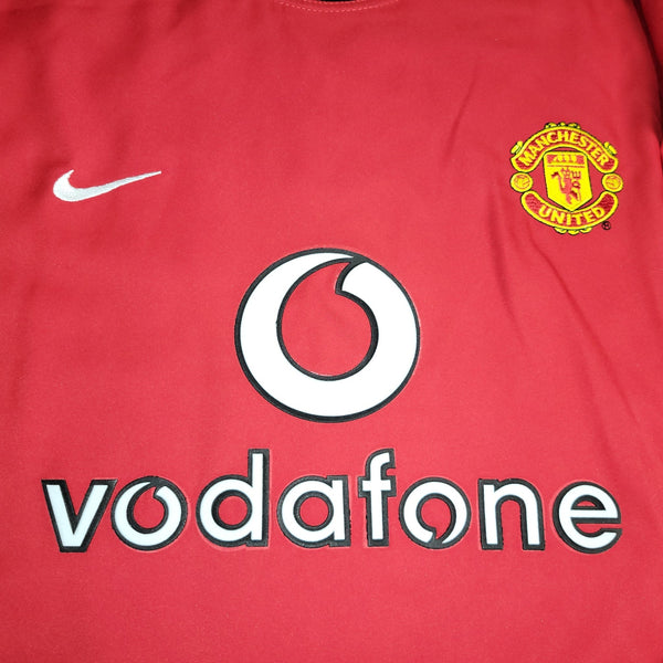 Cristiano Ronaldo Manchester United 2003 2004 DEBUT SEASON Home Long Sleeve Soccer Jersey Shirt L SKU# F20610DHA 184948 Nike