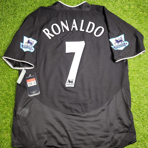 Cristiano Ronaldo Manchester United 2004 2005 Away STAND UP SPEAK UP Soccer Jersey BNWT L SKU# 112677 Nike