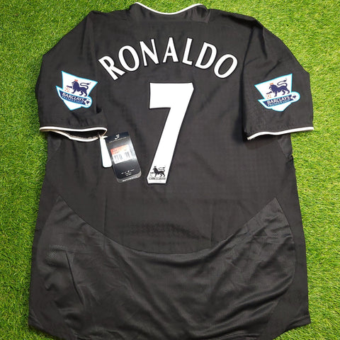 Cristiano Ronaldo Manchester United 2004 2005 Away STAND UP SPEAK UP Soccer Jersey BNWT L SKU# 112677 Nike