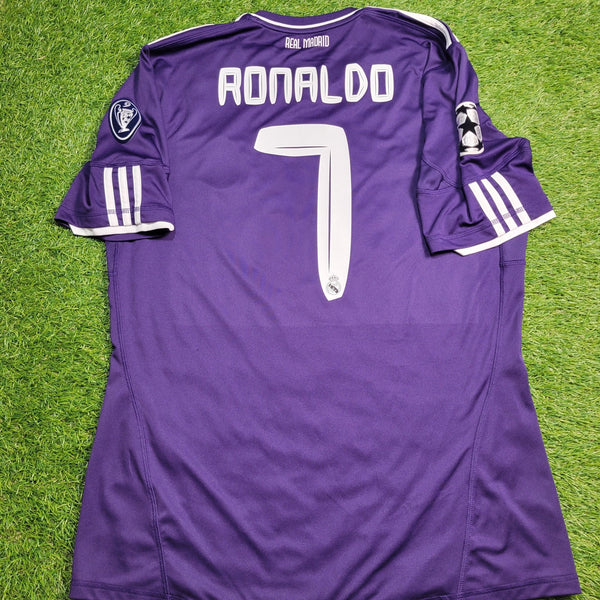 Cristiano Ronaldo Real Madrid 2010 2011 UEFA Third Soccer Jersey Shirt L SKU# P95678 Adidas