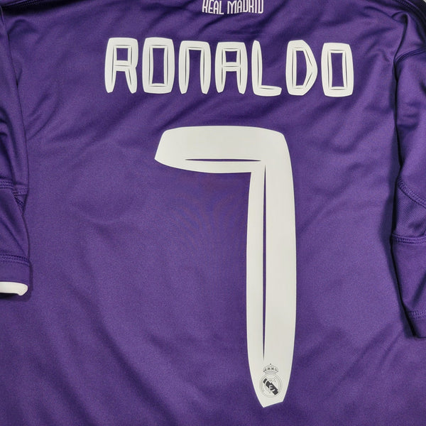 Cristiano Ronaldo Real Madrid 2010 2011 UEFA Third Soccer Jersey Shirt L SKU# P95678 Adidas