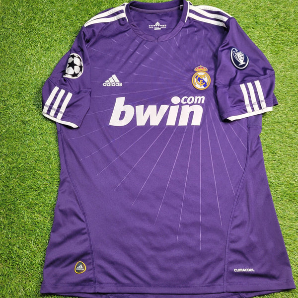 Cristiano Ronaldo Real Madrid 2010 2011 UEFA Third Soccer Jersey Shirt L SKU# P95678 Adidas