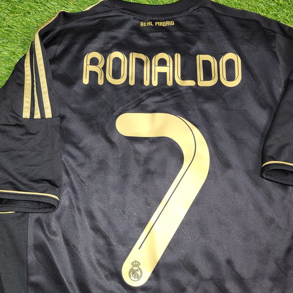 Cristiano Ronaldo Real Madrid 2011 2012 Away Soccer Jersey Shirt M SKU# V13642 Adidas