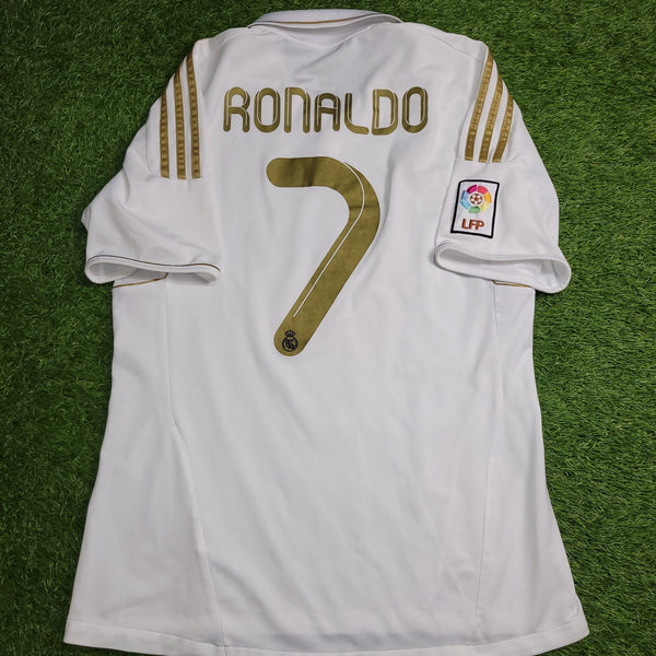 Cristiano Ronaldo Real Madrid 2011 2012 Home Soccer Jersey Shirt M SKU# V13659 Adidas