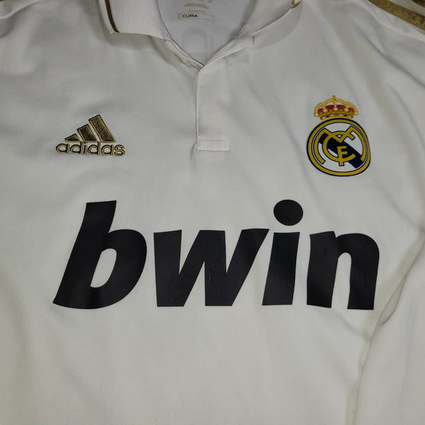 Cristiano Ronaldo Real Madrid 2011 2012 UEFA Long Sleeve Soccer Jersey Shirt L SKU# V13658 Adidas