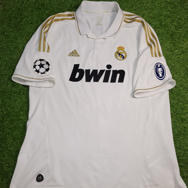 Cristiano Ronaldo Real Madrid 2011 2012 UEFA Soccer Jersey Shirt XL SKU# V13646 Adidas