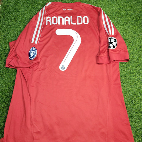 Cristiano Ronaldo Real Madrid 2011 2012 UEFA Soccer Third Jersey Shirt XL SKU# V13597 foreversoccerjerseys