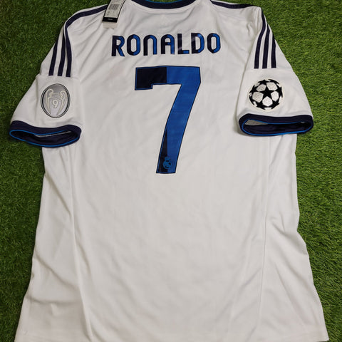 Cristiano Ronaldo Real Madrid 2012 2013 UEFA Soccer Jersey Shirt BNWT L SKU# W41768 Adidas