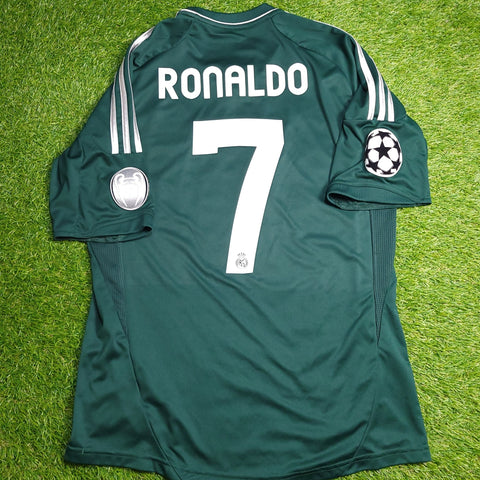 Cristiano Ronaldo Real Madrid 2012 2013 UEFA Third Soccer Jersey Shirt M SKU# X53540 AV1001 Adidas