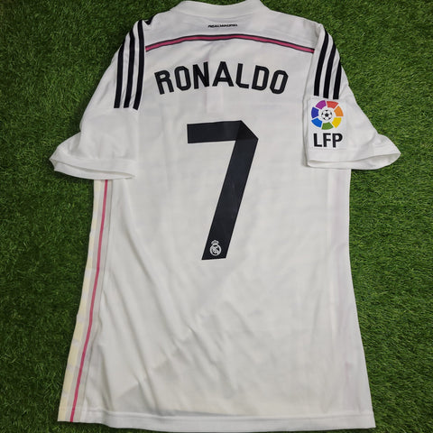 Cristiano Ronaldo Real Madrid 2014 2015 ADIZERO PLAYER ISSUE Soccer Jersey Shirt M SKU# F49485 Adidas