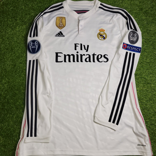 Cristiano Ronaldo Real Madrid 2014 2015 Long Sleeve UEFA Soccer Jersey Shirt XL SKU# F49660 Adidas