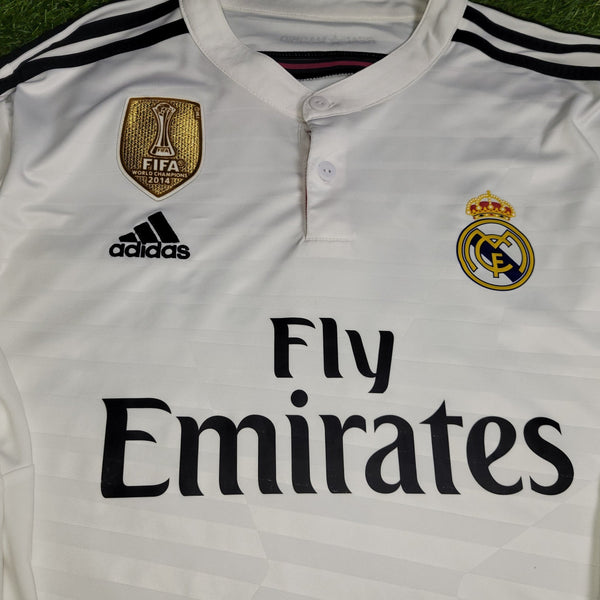 Cristiano Ronaldo Real Madrid 2014 2015 Long Sleeve UEFA Soccer Jersey Shirt XL SKU# F49660 Adidas