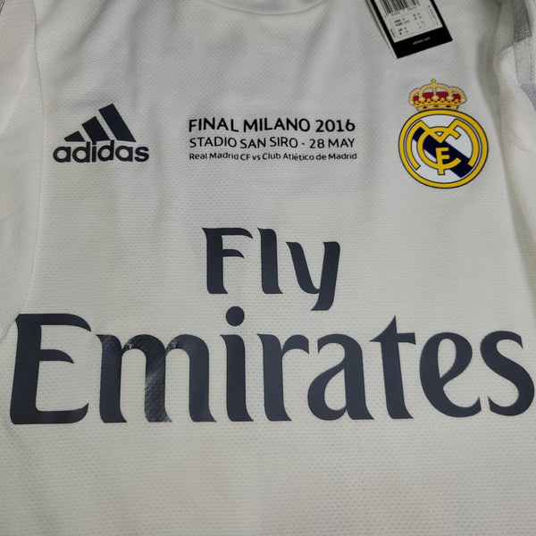 Cristiano Ronaldo Real Madrid 2015 2016 UEFA FINAL ADIZERO PLAYER ISSUE Soccer Jersey Shirt BNWT M SKU# S12654 Adidas