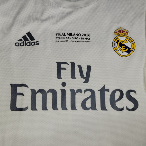 Cristiano Ronaldo Real Madrid 2015 2016 UEFA FINAL ADIZERO PLAYER ISSUE Soccer Jersey Shirt XL SKU# S12654 Adidas