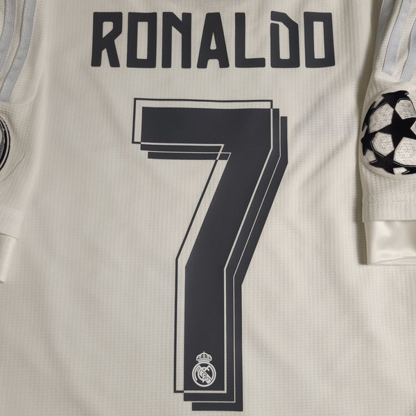 Cristiano Ronaldo Real Madrid 2015 2016 UEFA FINAL Home Soccer Jersey Shirt M SKU# S12614 Adidas